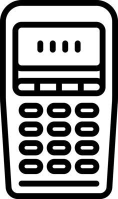 Mobile Atm Editable Svg Line Art, Free Vectors File